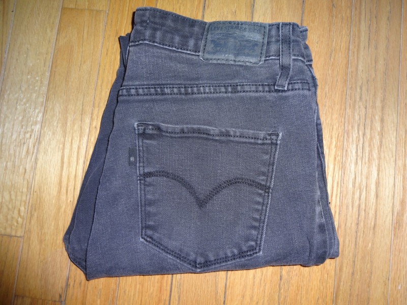Levi's 721 High Rise Skinny Women's Black Jeans 29x30 Black Denim