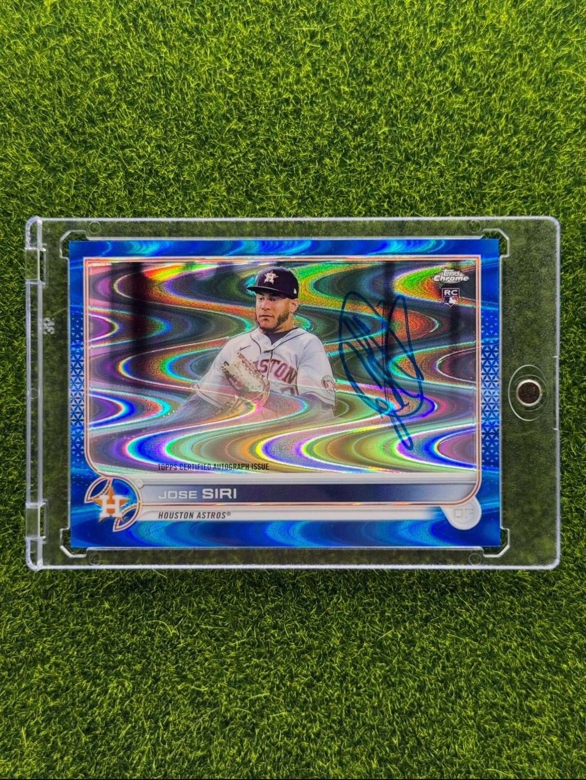 2022 Topps Chrome Rookie Blue RayWave Refractor /150 Jose Siri #RA-JS Auto RC