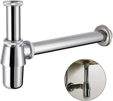 Classic Chrome Basin Bottle Trap 1-1/4 Slip Inlet Bathroom Sink Drain Kit
