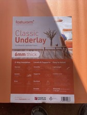 Fastwarm Underlay for Wood and Laminate Flooring Covering 10m2