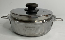 Saladmaster 316Ti Titanium S/S 9โ Skillet Fry Pan w/Vapo Lid USA Made