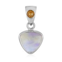 Cavill Ametrin AnhäNger 4,45Ct Oval Trillant 925 Silber Platiniert Schmuck