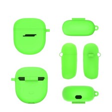 Green Silicone Cover Storage Case Skin For Bose QuietComfort Earbuds II