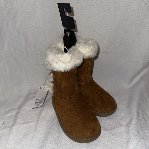 Neu Kleinkind Mädchen Jumping Beans Noraa Stiefel Größe 9T Kastanie