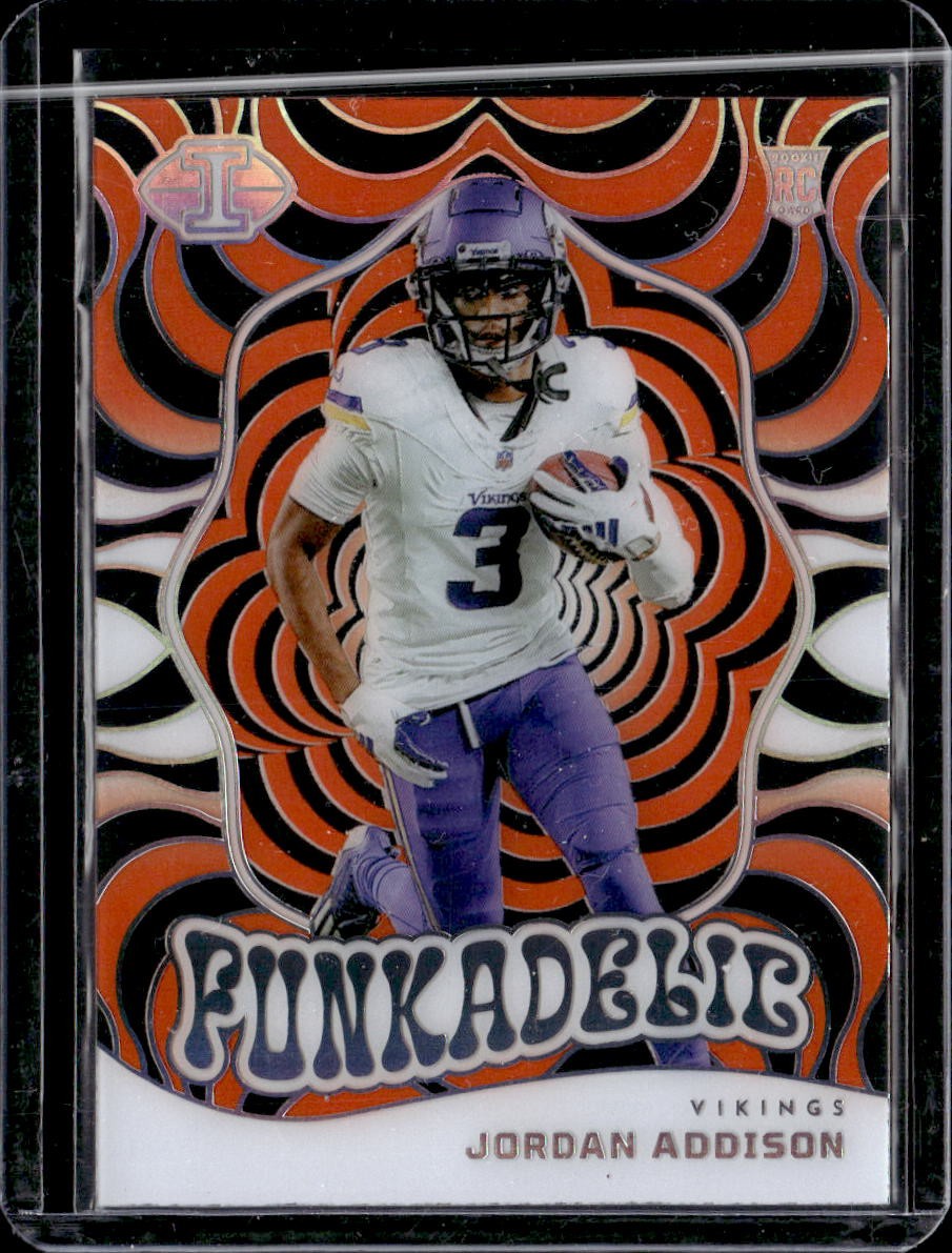 2023 Panini Illusions #17 Jordan Addison Funkadelic Orange