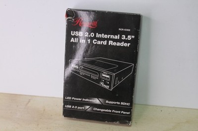 Rosewill USB 2 All in 1 Internal Card Reader RCR-IM5001  3 x USB 2 eSATA-Open Bx