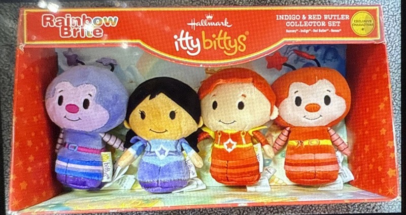2015 Hallmark Itty Bittys Rainbow Brite:  Hammy Indigo  Red Butler & Romeo Set