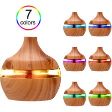Aroma Diffuser Ultrasonic Wood Grain Electric Essential Oil