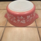 Vintage PYREX Pink Gooseberry 475-B 2.5 Qt.-Casserole/Baking Dish-NO LID