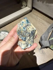 Brand new Blue Apatite Freeform Standing Display Crystal