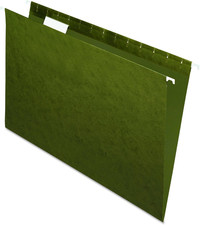 Pendaflex Recycled Hanging Folders, Legal Size, Standard Green, 1/5 Cut, 25/BX 