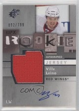 2009-10 SPx Rookie Auto Jersey 92/799 Ville Leino #163 Auto 7i6