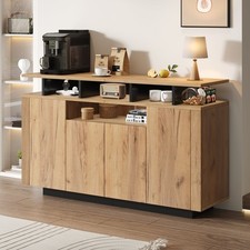 Massives Design Sideboard PURE Sheesham Holz 140cm Kommode Massivholz Schrank