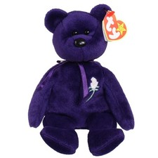 TY Beanie Baby - PRINCESS Diana Bear PE, Indonesia Canadian Tush Tag MWMTs