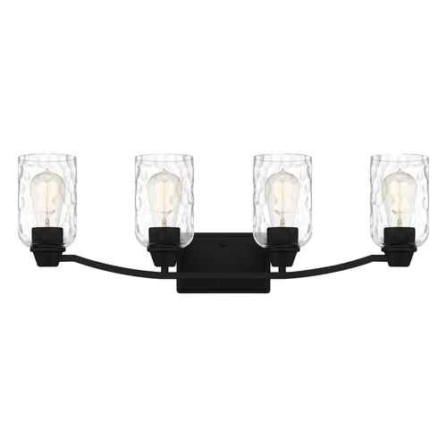 Quoizel ACA8627 Acacia 4 Light 28"W Vanity Light - Nickel - Picture 4 of 12