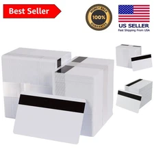 Bulk 500 White CR80 PVC Cards | Hi-Co Magnetic Stripe, Perfect for Custom Use