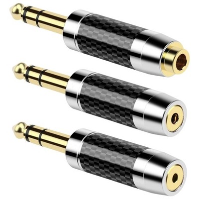 6.35mm Male to 2.5 3.5 4.4mm Female Stereo Sound Headphone Adapter Converters