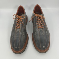 Allen Edmonds Voyager Sz 11 B Blue Leather Lace Up Oxford Casual Sneaker Shoes