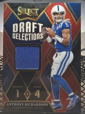 2023 Panini Select - Draft Selections Anthony Richardson #DSM-ARI Red Prizm