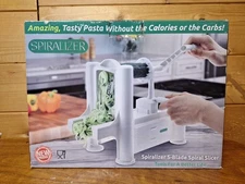 Spiralizer Vegetable Pasta Noodles Onion Rings Curly Fries Spiral Slicer 5 Blade