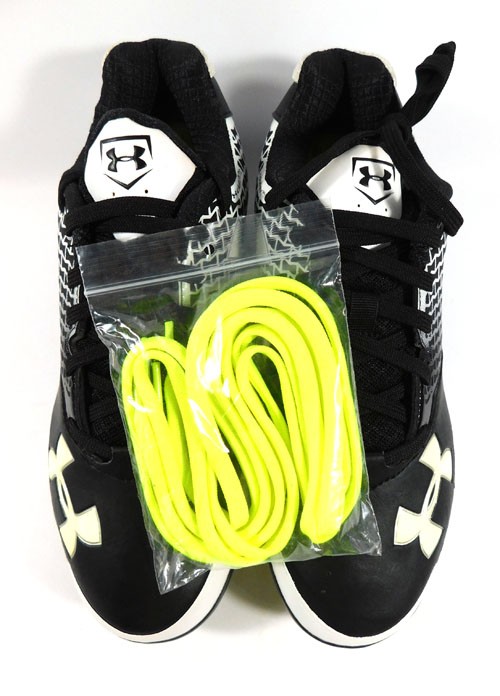 Maryland Terrapins Player Exclusive Under Armour Team C-Low DT Blk/Wht Size 7.5 thumbnail 2