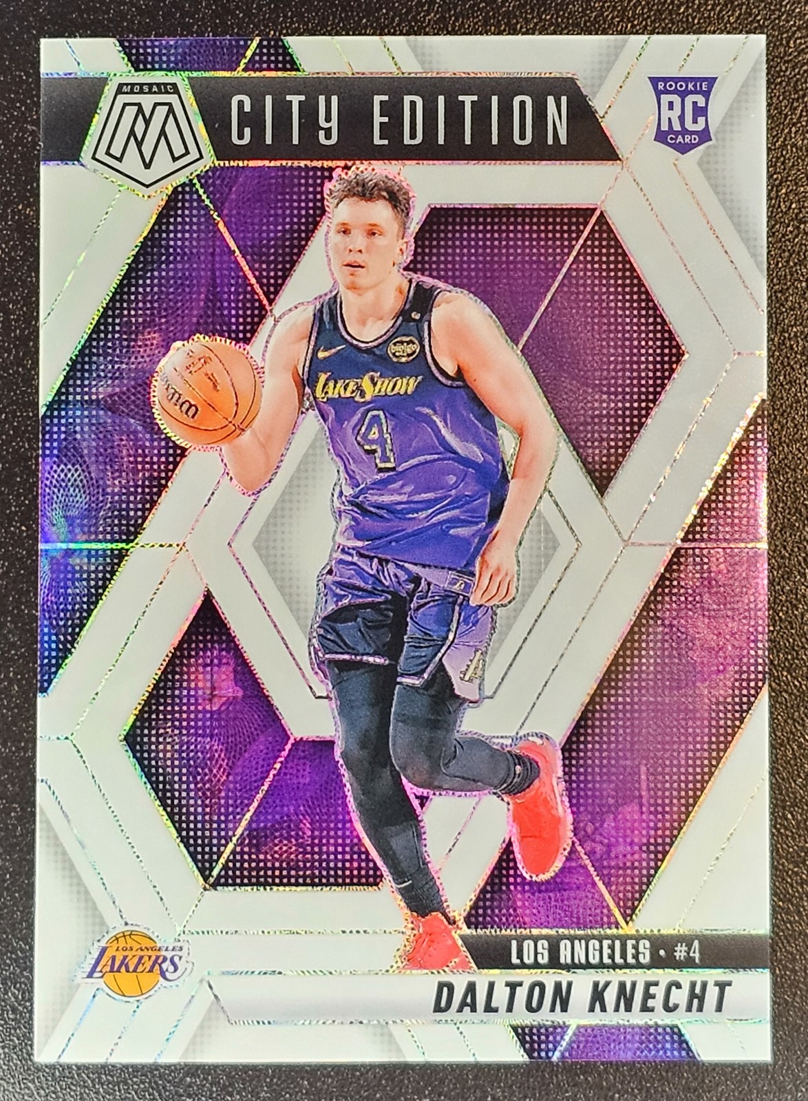 2024-25 Panini Mosaic - City Edition Dalton Knecht #271 White Mosaic Prizm /25
