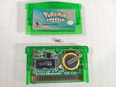 Pokemon Emerald Authentic New Battery GBA Genuine Nintendo Game Boy Advance Nice