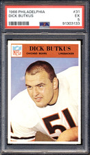 1966 PHILADELPHIA #31 DICK BUTKUS RC PSA 5 CENTERED REALLY NICE