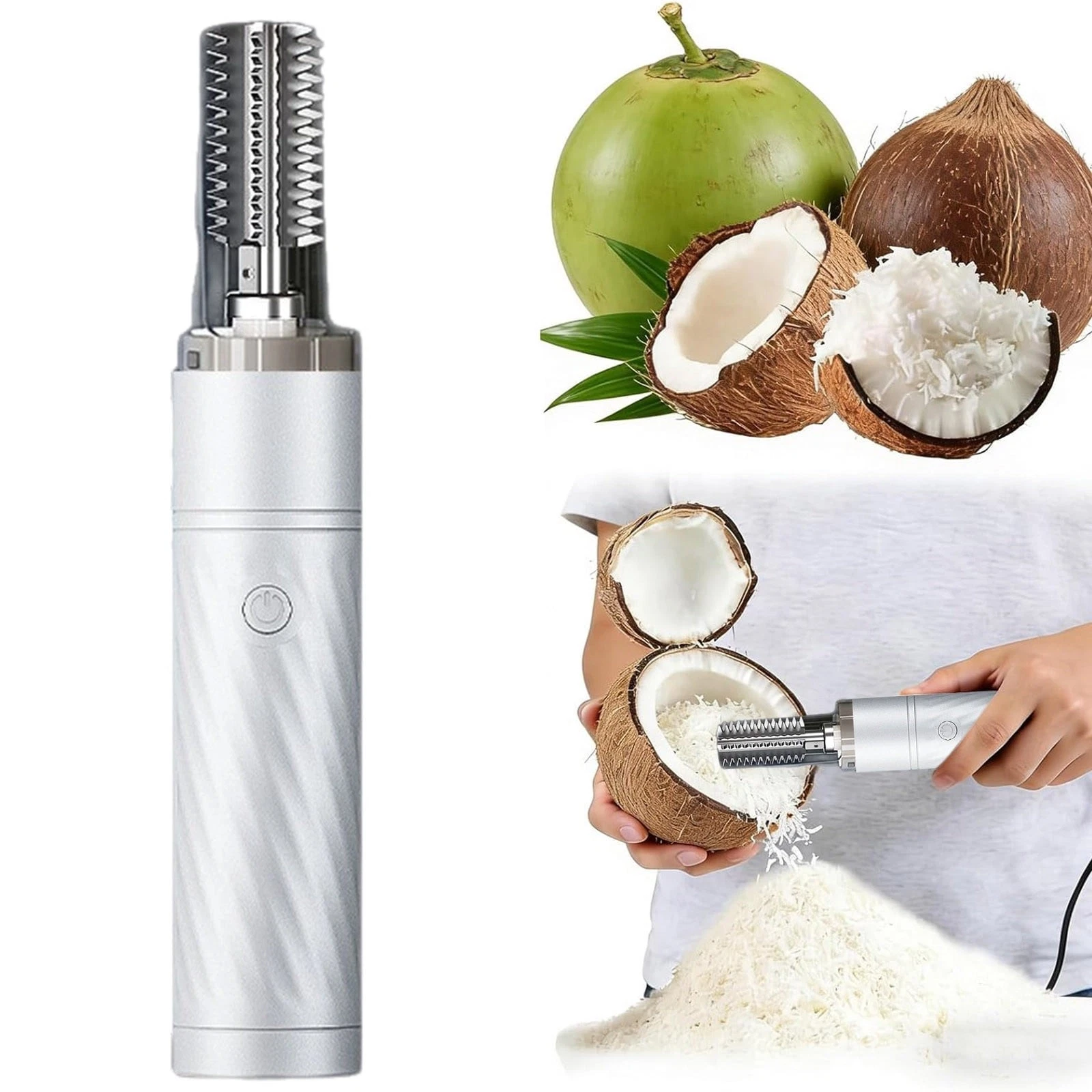 Conbo Wireless Coconut Grater - Stainless Blades, One-Button, Multi-Purpose
Opens in a new window or