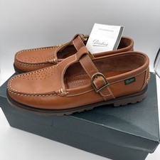 Scarpe Paraboot Babord Raid da uomo in pelle marrone cognac con fibbia EU42 US8,5