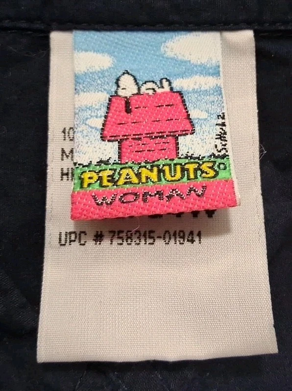 Camisa Peanuts Mujer Manga Bordada Charlie y Lucy Azul Algodón 22/24W Foto 3 de 4