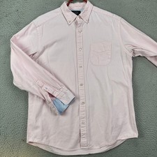 Charles Tyrwhitt Mens Medium Classic Fit Shirt Button Down Light Pink Pocket EUC