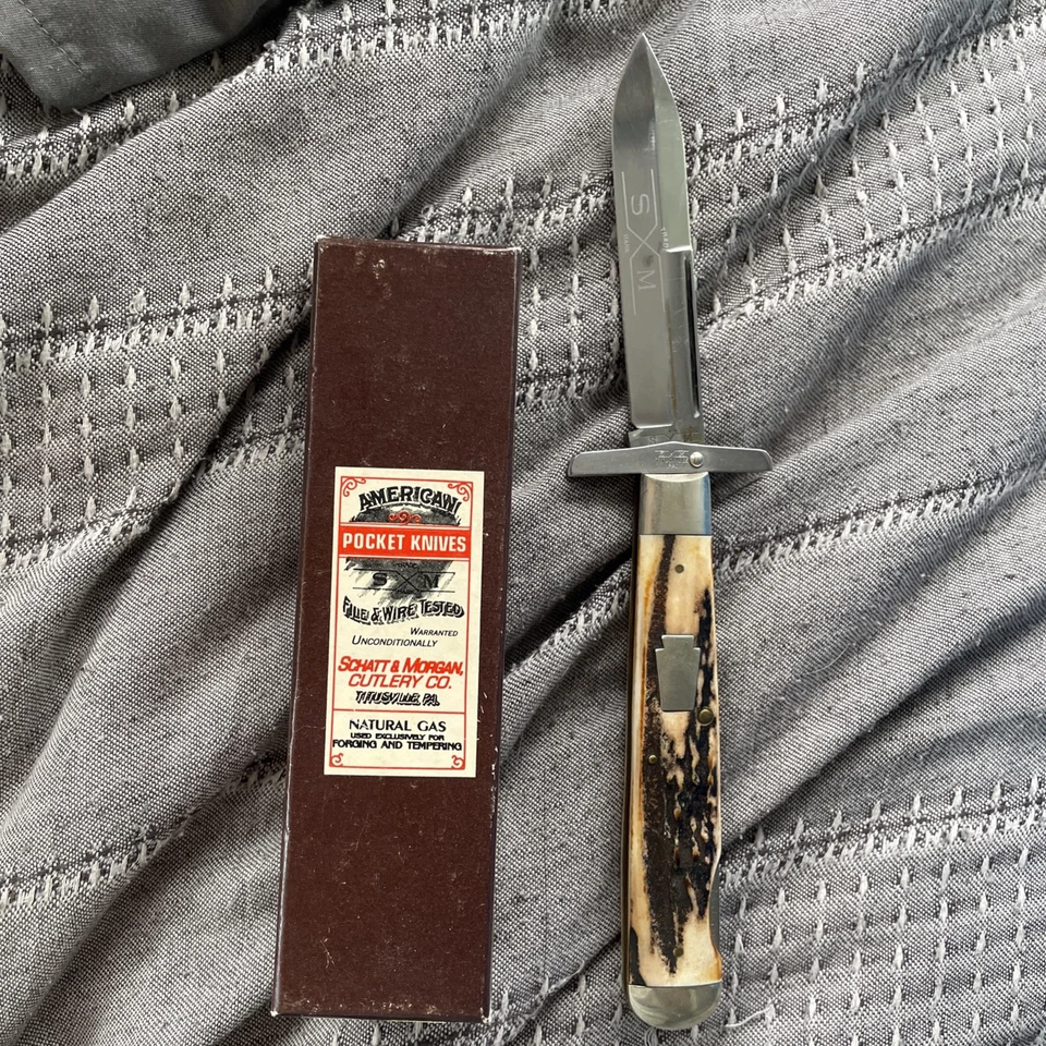 Rare Vintage Schatt & Morgan with Swing Guard in BOX 031 91l ATS-34 STEEL - Image 2 of 4