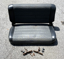 Jeep Yj Wrangler Back Seat With Brackets Factory Folding Cj7 Black Fold N Tumble Jeep Yj Wrangler Back Seat With Brackets Factory Folding Cj7 Black Fold N Tumble
