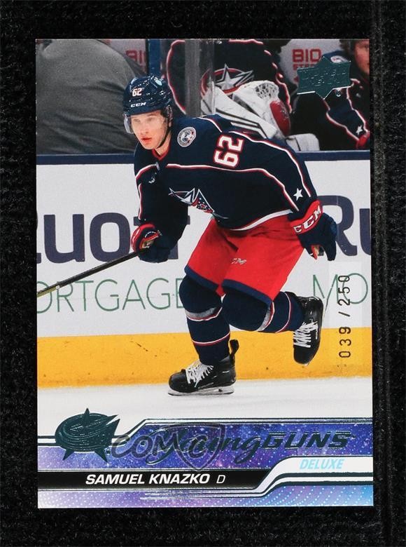 2023-24 Upper Deck Series 2 Young Guns Deluxe 39/250 Samuel Knazko #483 19m8