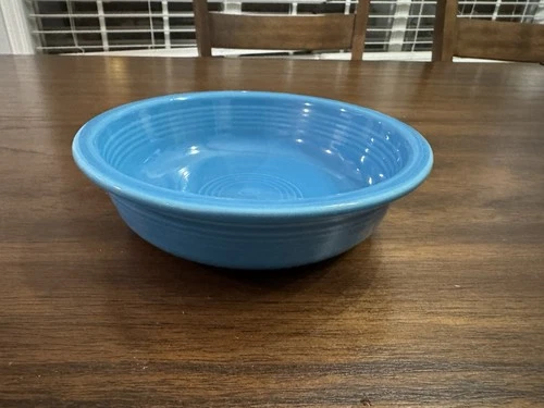 Fiesta HLC 7-inch Homer Laughlin Fiesta Coupe Soup Bowl In The Peacock Blue USA