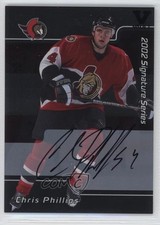 2001 ITG Be A Player Signature Series Vault Black Chris Phillips #007 Auto 0a4