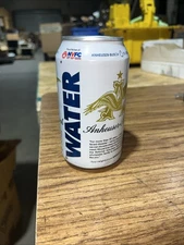 RED CROSS  ANHEUSER BUSCH DRINKING WATER 12oz Aluminum Can FULL COLLECTABLE