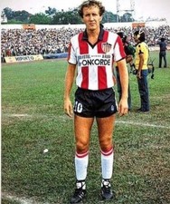 Camiseta deportiva retro para hombre Atlético Junior de Barranquilla 1983 Babington #10 talla L