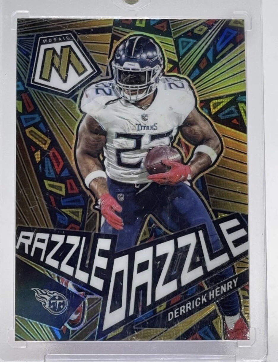 DERRICK HENRY 2023 MOSAIC RAZZLE DAZZLE TENNESSEE TITANS CASE HIT