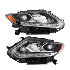 For Nissan Rogue 2014-2015-2016 Headlight Left+Right Side LED Headlamps Assembly