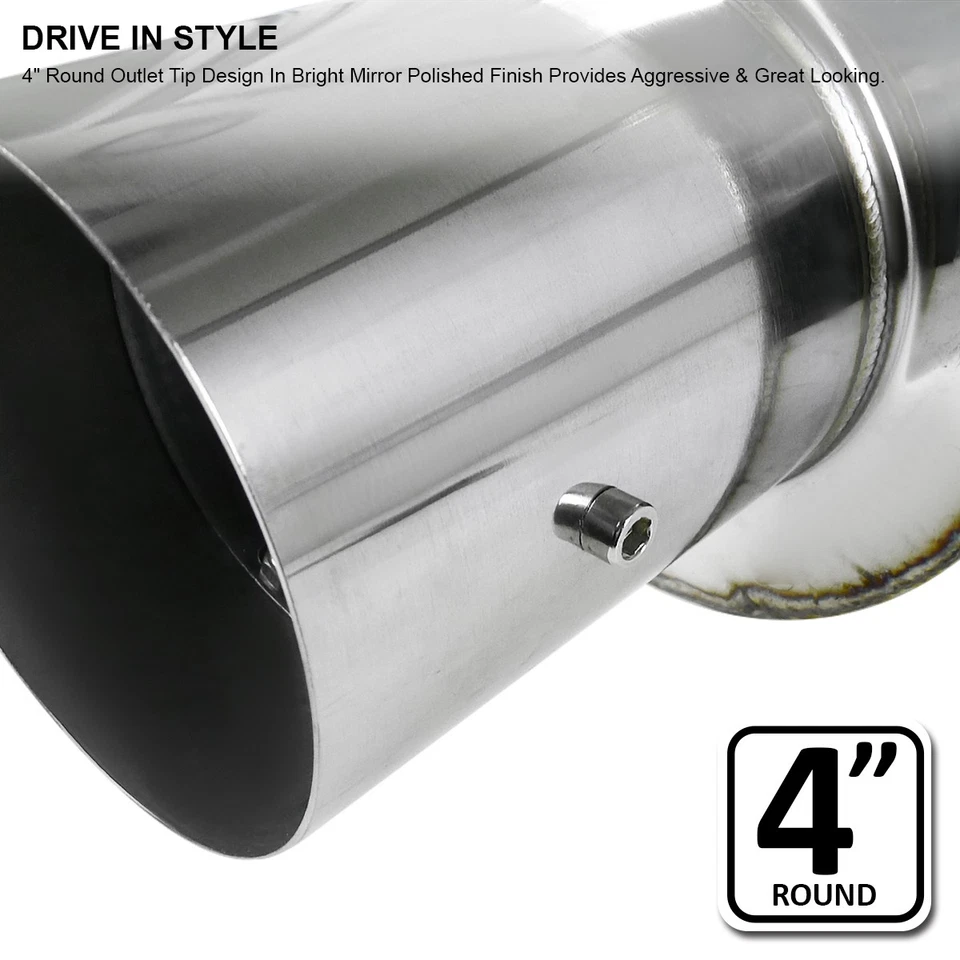 Fits 2005-2010 Scion tC Stainless Steel Muffler Exhaust Catback System Kit 05-10 Foto 3 de 4