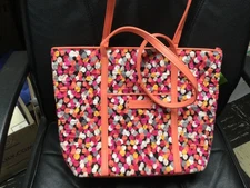 Vera Bradley Pixie Confetti Small Trimmed Vera Tote Purse NEW 14300-208944
