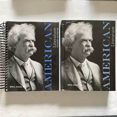 Apologia American Literature, Whit Jones, Text Book and Student Notebook