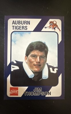 1989 Collegiate Collection Auburn Tigers - Jim Thompson #43 (RC)