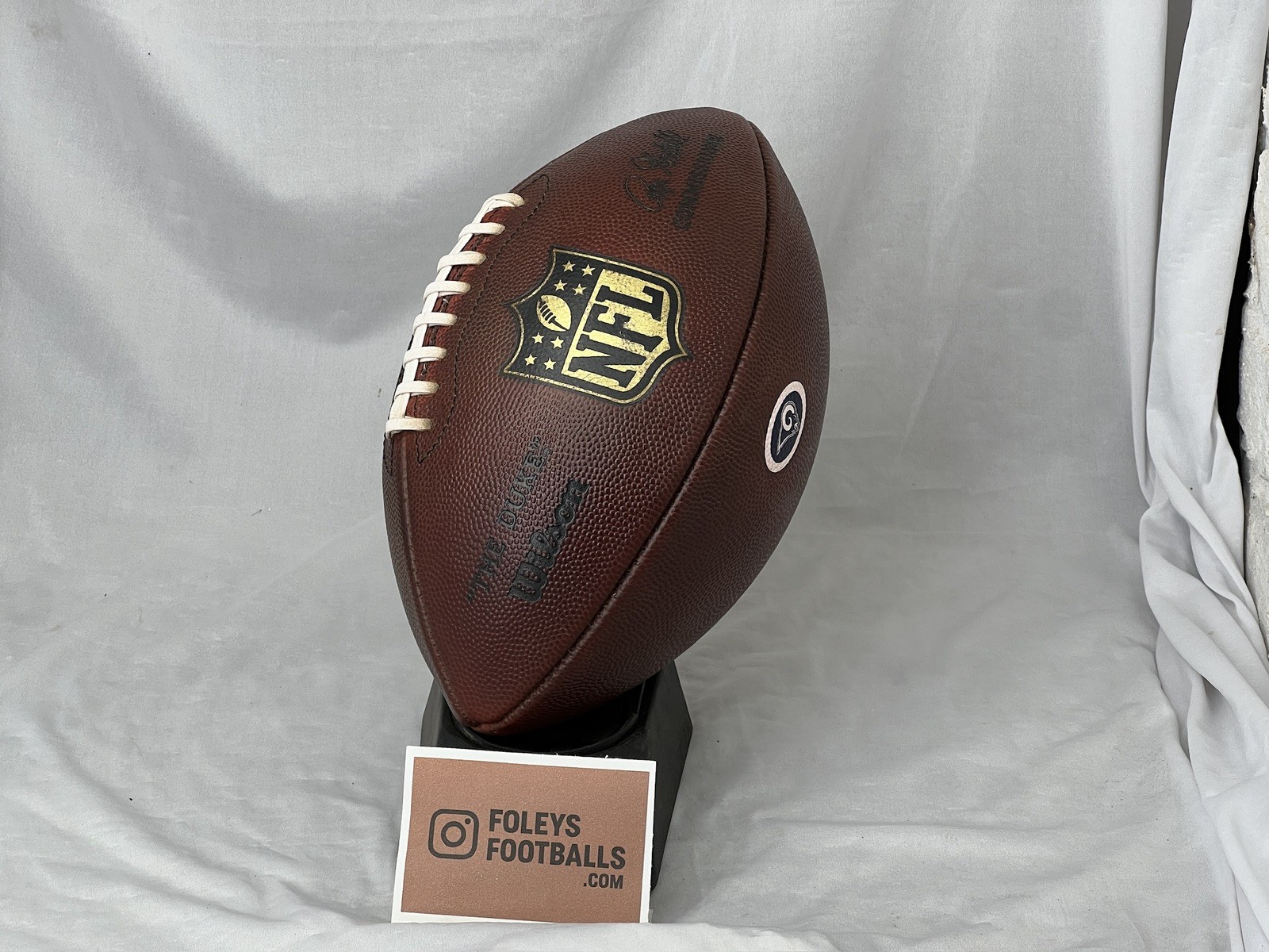 RAMS LOGO - NFL The Duke Wilson Football - Game Ball - Prepped & Conditioned