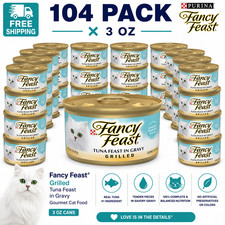 104 Pk Fancy Feast Grilled Tuna Feast in Gravy Wet Cat Food 312 Oz 0.03 per gallon