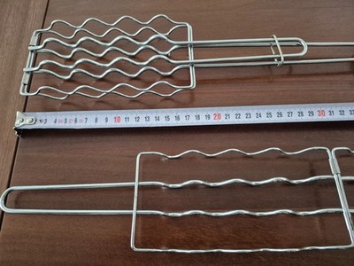 Grillzange, Edelstahl, 4fach Wurst, Wurstzange, 2 Stück, neu, unbenutzt