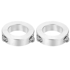 2Pcs Double Split Clamp-on Shaft Collar, 1-5/8" Bore 2-5/8" OD 11/16" Thickness