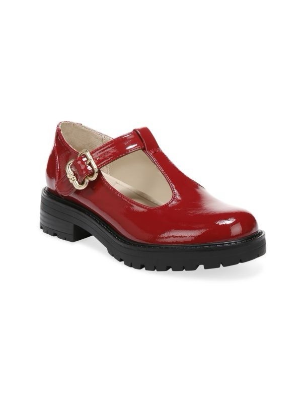 NWOT Sam Edelman Girls Taelor Red Patent Leather Mary Jane Shoes Size 3